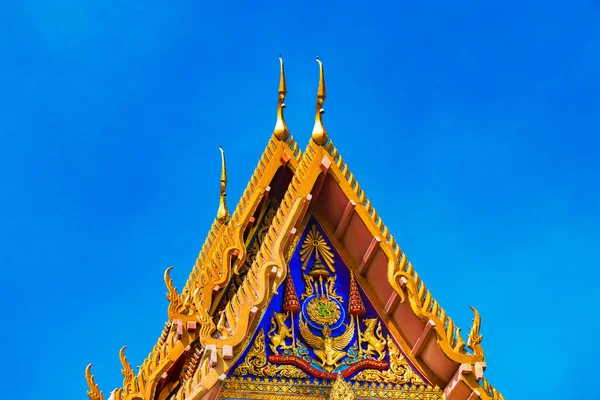 Incredibile Colorato Wat Don Mueang Phra Arramluang Tempio Buddista Bangkok — Foto Stock