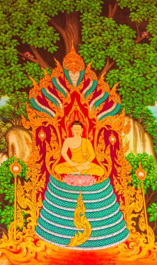 Bangkok Tayland 26 numara. Ocak 2020 Bangkok Tayland 'daki inanılmaz renkli Wat Don Mueang Phra Arramluang tapınağı resimleri.