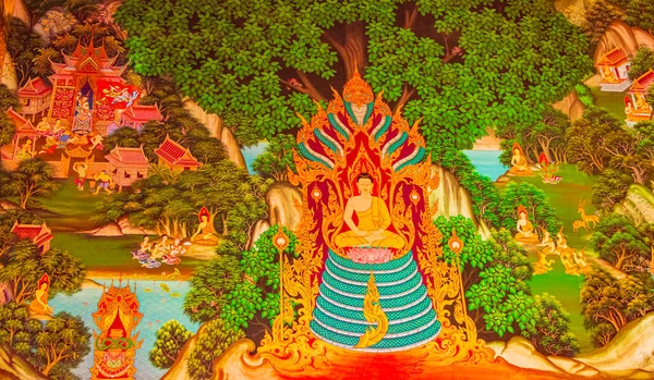 Μπανγκόκ Ταϊλάνδη Ιανουάριος 2020 Καταπληκτικό Πολύχρωμο Wat Don Mueang Phra — Φωτογραφία Αρχείου
