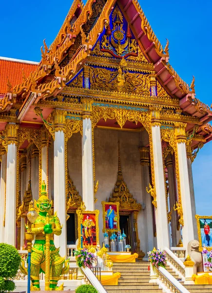 バンコクタイ26 2020年1月バンコクのカラフルなワット ムアン アラムラン仏教寺院タイ — ストック写真