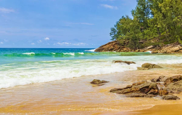 Nai Thon Naithon Beach Panorama Una Playa Ensueño Con Aguas —  Fotos de Stock