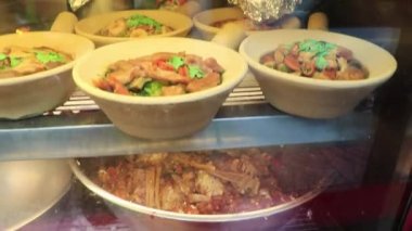 Tayland Çin sokak yemekleri Eski market Çin Kasabası Bangkok Tayland.