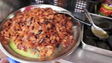 Tayland Çin sokak yemekleri Eski market Çin Kasabası Bangkok Tayland.