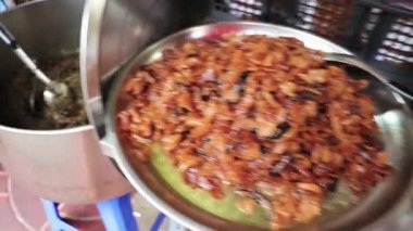 Tayland Çin sokak yemekleri Eski market Çin Kasabası Bangkok Tayland.