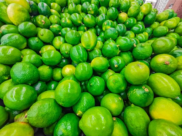 Verde Jugosa Lima Verde Lima Fondo Textura Playa Del Carmen — Foto de Stock