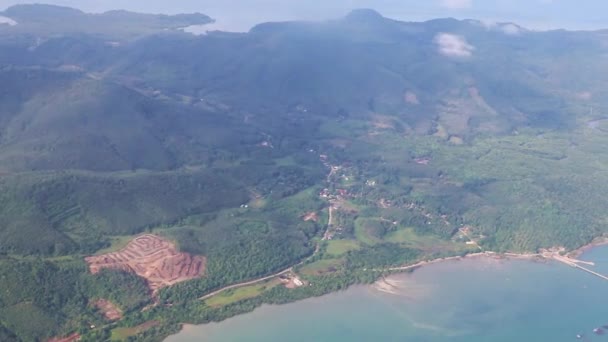 Flyg Över Thailand Panoramautsikt Över Öar Stränder Turkosa Vatten — Stockvideo