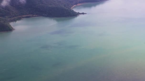 Létání Nad Thajskem Panoramatický Výhled Ostrovy Pláže Tyrkysové Vody — Stock video