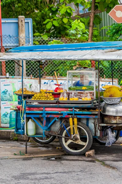 Bangkok Thailand Mai 2018 Buying Food Fruits Jackfruit Street Food — Stock Photo, Image
