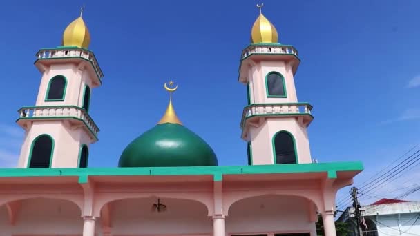 Mosquée Thalang Turquoise Architecture Mosquée Lil Abidin Sakhu Phuket Thaïlande — Video