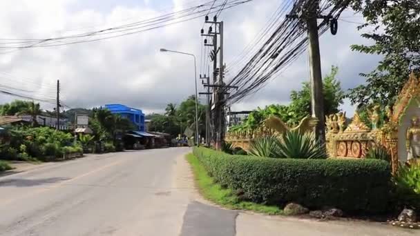 Thalang Phuket Tayland Daki Wat Moğol Savaş Tapınağı Nın Güzel — Stok video