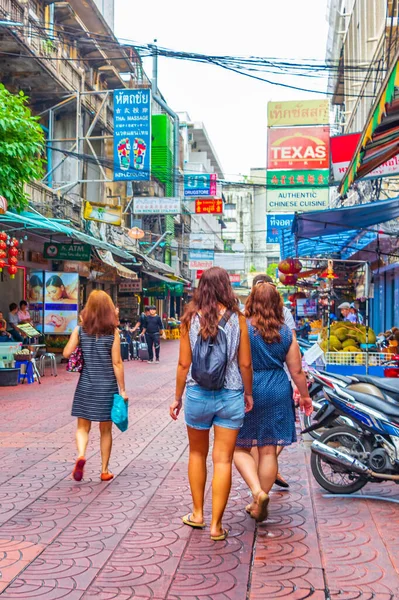 Bangkok Thajsko22 Mai 2018 Typické Barevné Nákupní Ulice Plné Značek — Stock fotografie