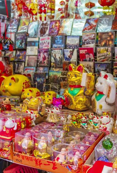 Bangkok Thailand Mai 2018 Goldene Chinesische Katze Souvenirs Souvenirladen Bangkok — Stockfoto