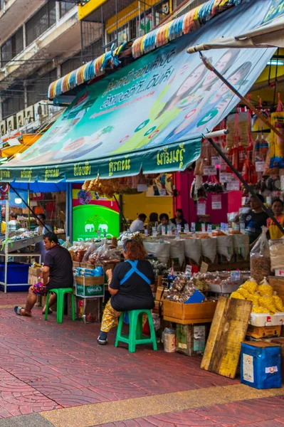 Bangkok Thailand Mai 2018 Colorful China Town Gamla Marknad Shoppinggator — Stockfoto