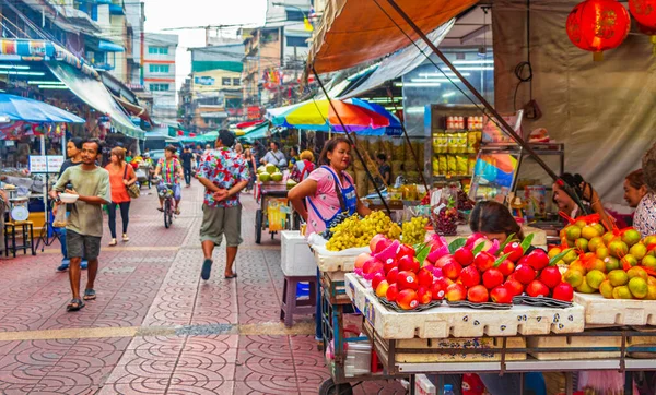 Bangkok Thailand Mai 2018 Colorful China Town Old Market Shopping — Stock Photo, Image