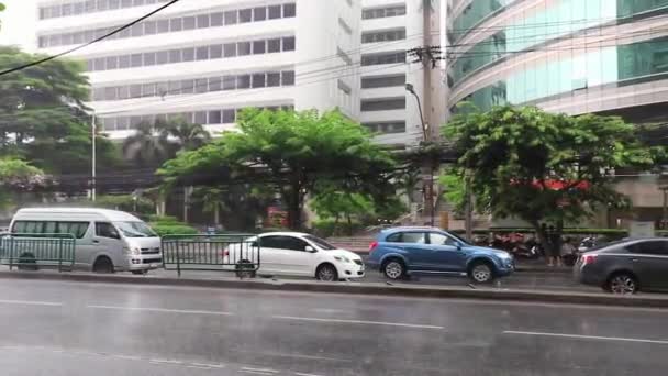 Bangkok Tailandia Mai 2018 Rush Hour Gran Atasco Tráfico Pesado — Vídeos de Stock