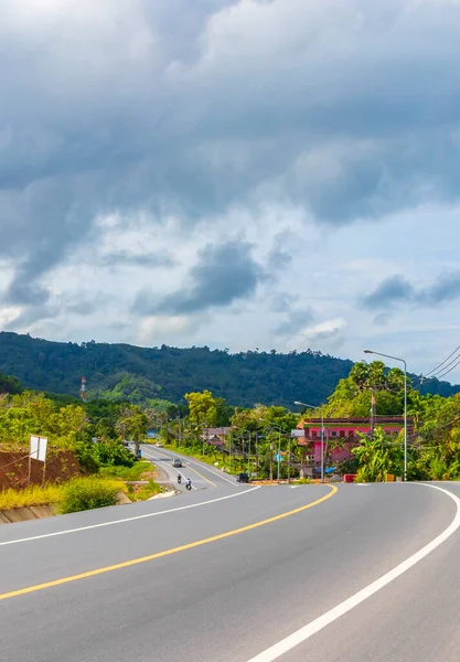 Život Thalang Phuket Thajsko Domy Auta Silnice Lidé Krajina — Stock fotografie