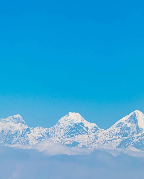 Гора Еверест Гімалаях 8848 Заввишки Найвища Гора Землі Сім Самітів — стокове фото