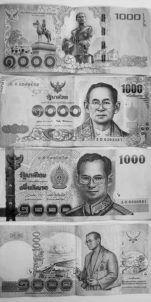Bangkok Thailand Mai 2018 Thailändska Pengar Olika Sedlar 4000 Thailändska — Stockfoto