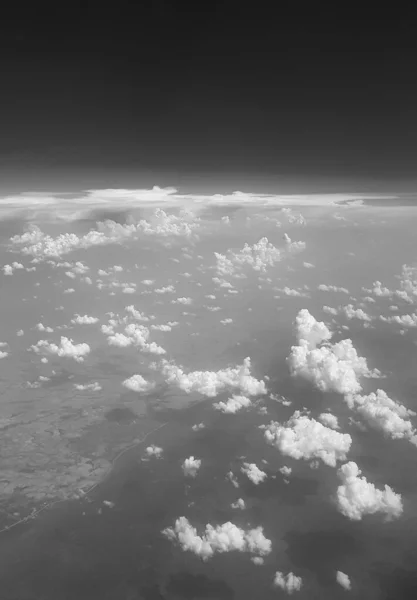 Volando Por Encima Las Hermosas Nubes Sobre Campo Tailandia Imagen — Foto de Stock
