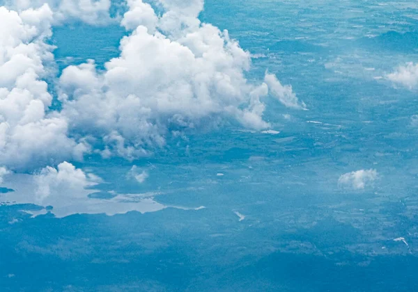 Flying Beautiful Clouds Countryside Thailand — Stock Photo, Image