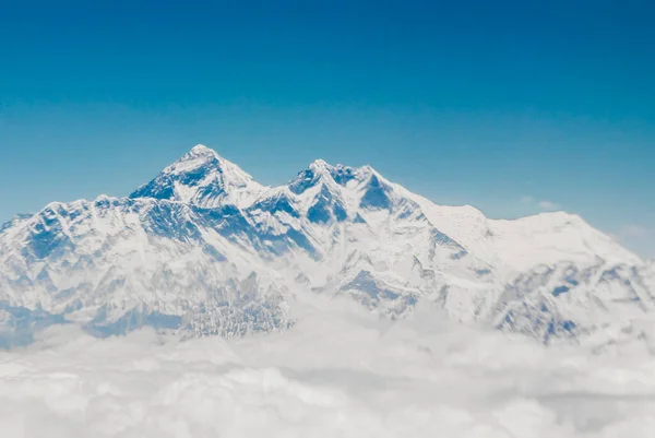 Monte Everest Nos Himalaias 8848 Altura Montanha Mais Alta Mundo — Fotografia de Stock