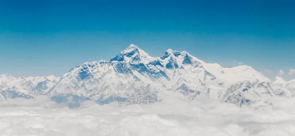 Himalayalar Daki Everest Dağı 8848 Metre Yüksekliğinde Dünyanın Yüksek Dağı — Stok fotoğraf