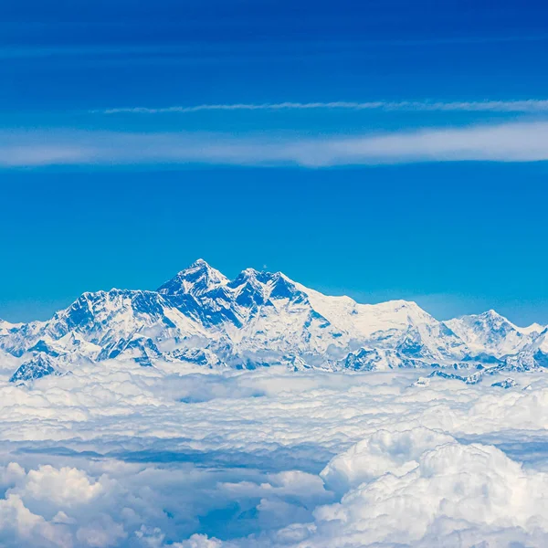 Monte Everest Nos Himalaias 8848 Altura Montanha Mais Alta Mundo — Fotografia de Stock