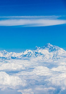 Himalayalar 'daki Everest Dağı. 8848 metre yüksekliğinde. Dünyanın en yüksek dağı. Yedi Zirve.