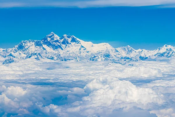 Mount Everest Himalajach 8848 Wysokości Najwyższa Góra Ziemi Siedem Szczytów — Zdjęcie stockowe