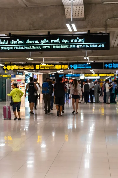 Bangkok Tailandia Mai 2018 Corredores Pasajeros Bangkok Suvarnabhumi Airport Amphoe — Foto de Stock