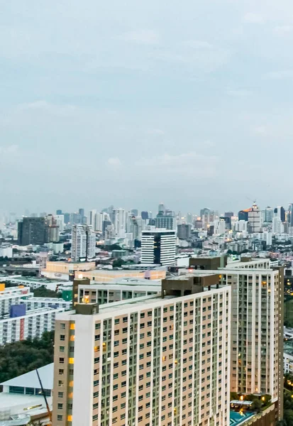 Bangkok City Panorama Gökdeleni Tayland Başkenti — Stok fotoğraf