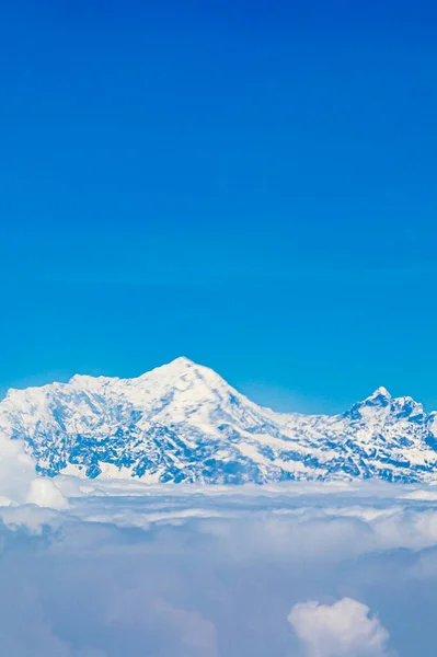 Mount Everest Himalajach 8848 Wysokości Najwyższa Góra Ziemi Siedem Szczytów — Zdjęcie stockowe