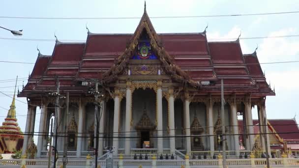 Wat Coloré Don Mueang Phra Arramluang Temple Bouddhiste Bangkok Thaïlande — Video