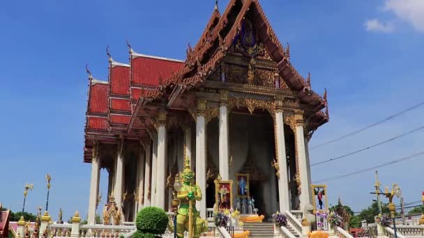 Bangkok Tayland Numara Ocak 2020 Renkli Wat Don Mueang Phra — Stok video