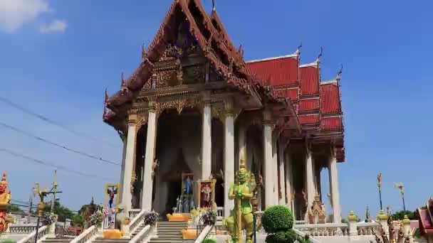 Bangkok Thajsko10 Leden 2020 Barevný Wat Don Mueang Phra Arramluang — Stock video