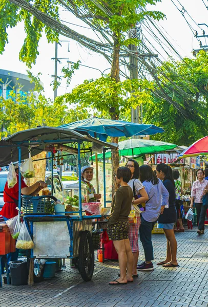 Bangkok Thailand January 2020 Buy Street Food Thai Food Market — Stock Photo, Image