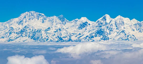 Himalayalar Daki Everest Dağı 8848 Metre Yüksekliğinde Dünyanın Yüksek Dağı — Stok fotoğraf