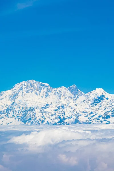 Mount Everest Himalajach 8848 Wysokości Najwyższa Góra Ziemi Siedem Szczytów — Zdjęcie stockowe