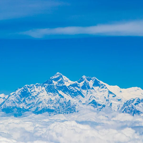 Monte Everest Nos Himalaias 8848 Altura Montanha Mais Alta Mundo — Fotografia de Stock