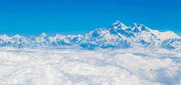 Гора Эверест Гималаях 8848 Высотой Самая Высокая Гора Земле Семь — стоковое фото