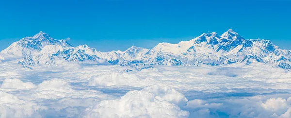 Mount Everest Himalajach 8848 Wysokości Najwyższa Góra Ziemi Siedem Szczytów — Zdjęcie stockowe