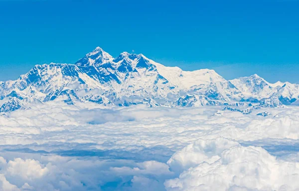 Mount Everest Himalajach 8848 Wysokości Najwyższa Góra Ziemi Siedem Szczytów — Zdjęcie stockowe