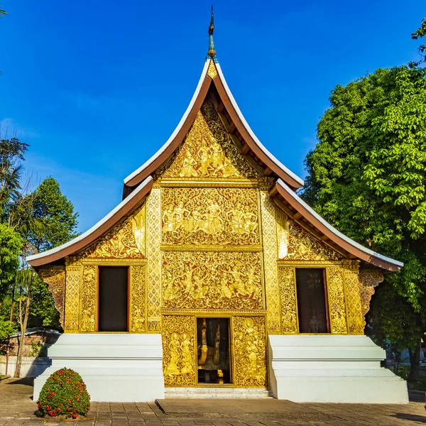 Wat Xieng Thong Templo Budista Cidade Dourada Dos Melhores Templos — Fotografia de Stock