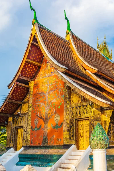 Wat Xieng Thong Templo Budista Cidade Dourada Dos Melhores Templos — Fotografia de Stock