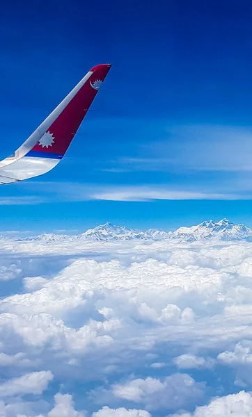 Nepál Himalája21 Mai 2018 Nepál Letadla Nad Mount Everest Himalájích — Stock fotografie