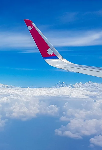 Nepál Himalája21 Mai 2018 Nepál Letadla Nad Mount Everest Himalájích — Stock fotografie
