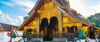 Wat Xieng Thong Budist tapınağı Luang Prabang Laos 'un en iyi tapınakları.