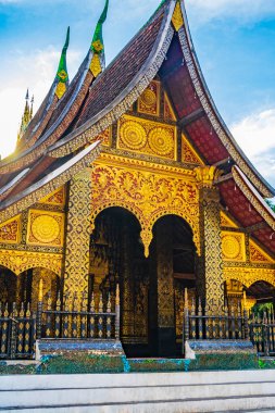 Wat Xieng Thong Budist tapınağı Luang Prabang Laos 'un en iyi tapınakları.