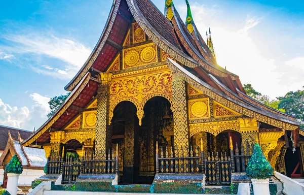 Wat Xieng Thong Templo Budista Cidade Dourada Dos Melhores Templos — Fotografia de Stock