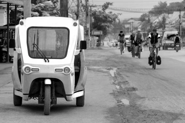 Luang Prabang Laos Novembro 2018 Black White Picture Eco Friendly — Fotografia de Stock